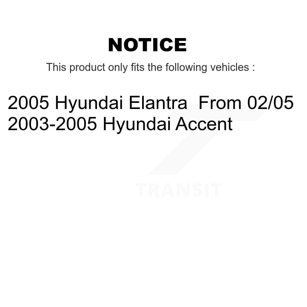[Arrière] Kit de Cylindre de roue de frein à tambour pour Hyundai Elantra Accent K14-100106
