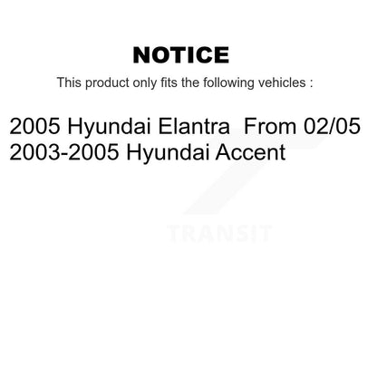 [Arrière] Kit de Cylindre de roue de frein à tambour pour Hyundai Elantra Accent K14-100106