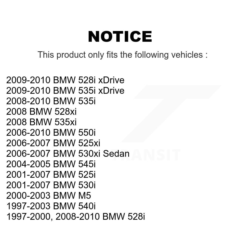 [Arrière] Ensemble roulement de roue pour BMW 530i 528i 540i 525i 530xi xDrive 535i 535xi 550i K70-100059