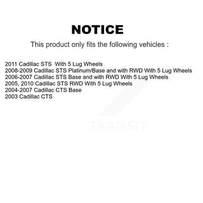 [Avant] Kit d'ensemble roulement de roue et moyeu pour Cadillac CTS STS K70-100271