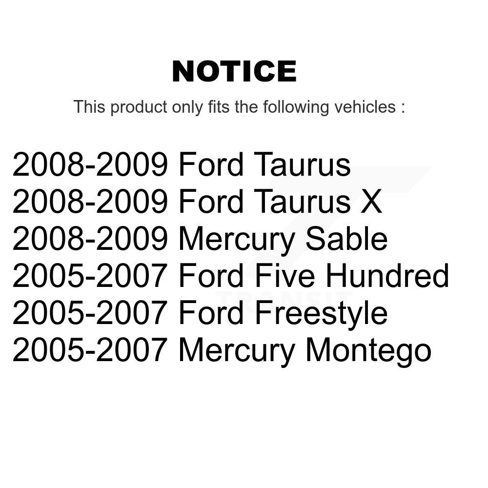 [Avant] Kit d'ensemble roulement de roue et moyeu pour Ford Five Hundred Freestyle Taurus Mercury Montego X Sable K70-100295