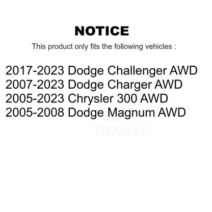 [Avant] Kit d'ensemble roulement de roue et moyeu pour Dodge Charger Chrysler 300 Challenger Magnum K70-100297