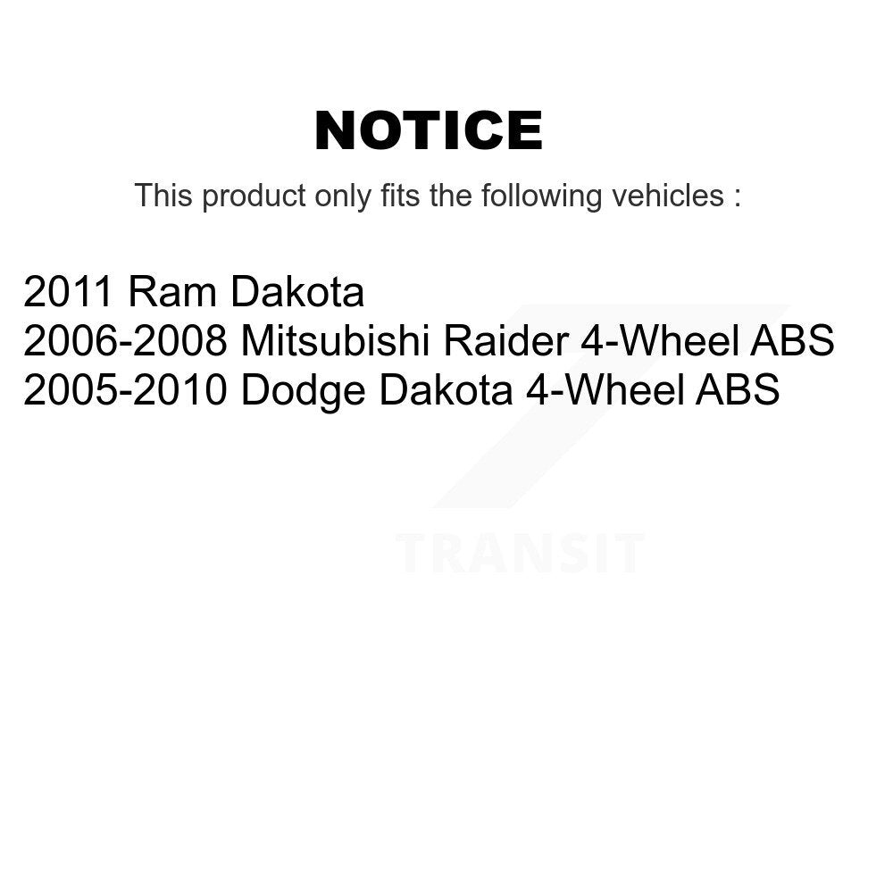[Avant] Kit d'ensemble roulement de roue et moyeu pour Dakota Dodge Mitsubishi Raider Ram K70-100300