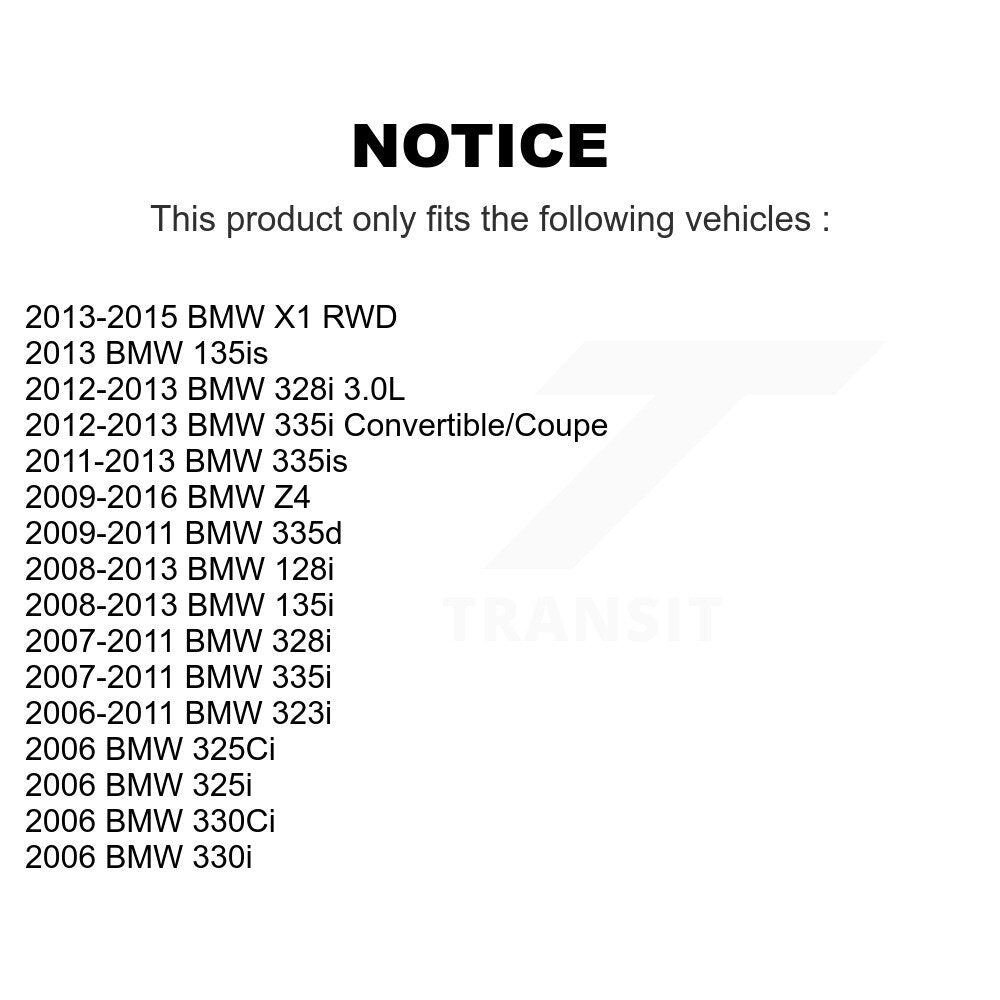 [Avant] Kit d'ensemble roulement de roue et moyeu pour BMW 328i 335i X1 325i 128i 330i Z4 135i 335d 325Ci 330Ci 335is 135is 323i K70-100310