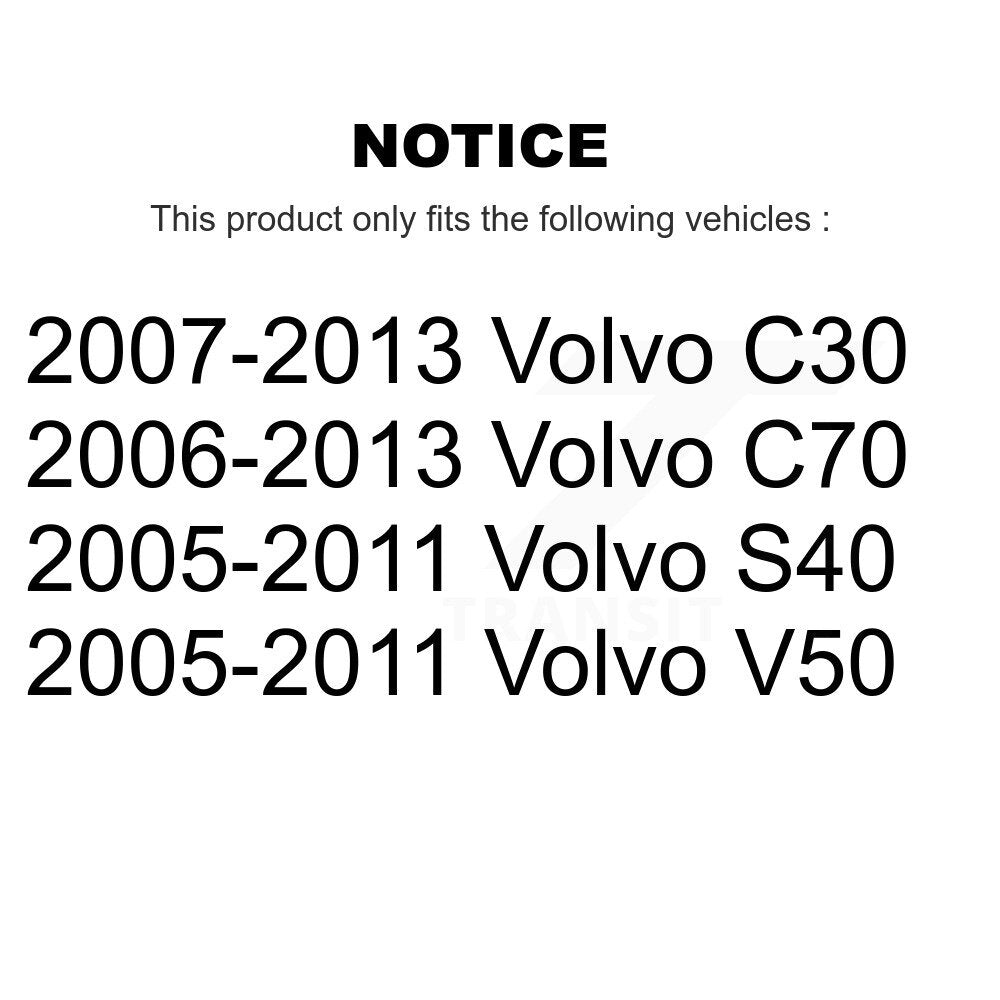 [Avant] Kit d'ensemble roulement de roue et moyeu pour Volvo S40 C70 C30 V50 K70-100311