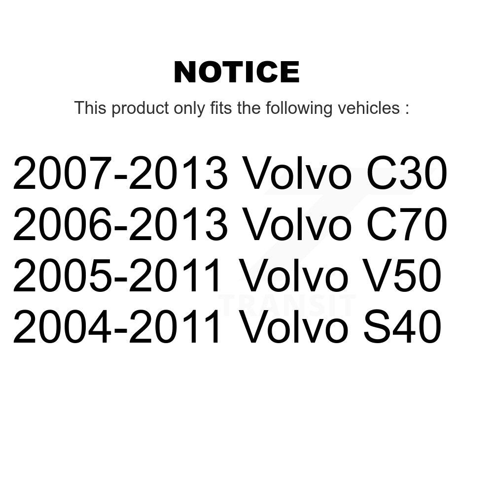 [Avant] Kit d'ensemble roulement de roue et moyeu pour Volvo S40 C70 C30 V50 K70-100311