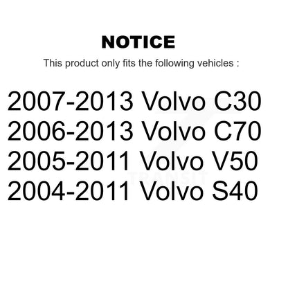 [Avant] Kit d'ensemble roulement de roue et moyeu pour Volvo S40 C70 C30 V50 K70-100311