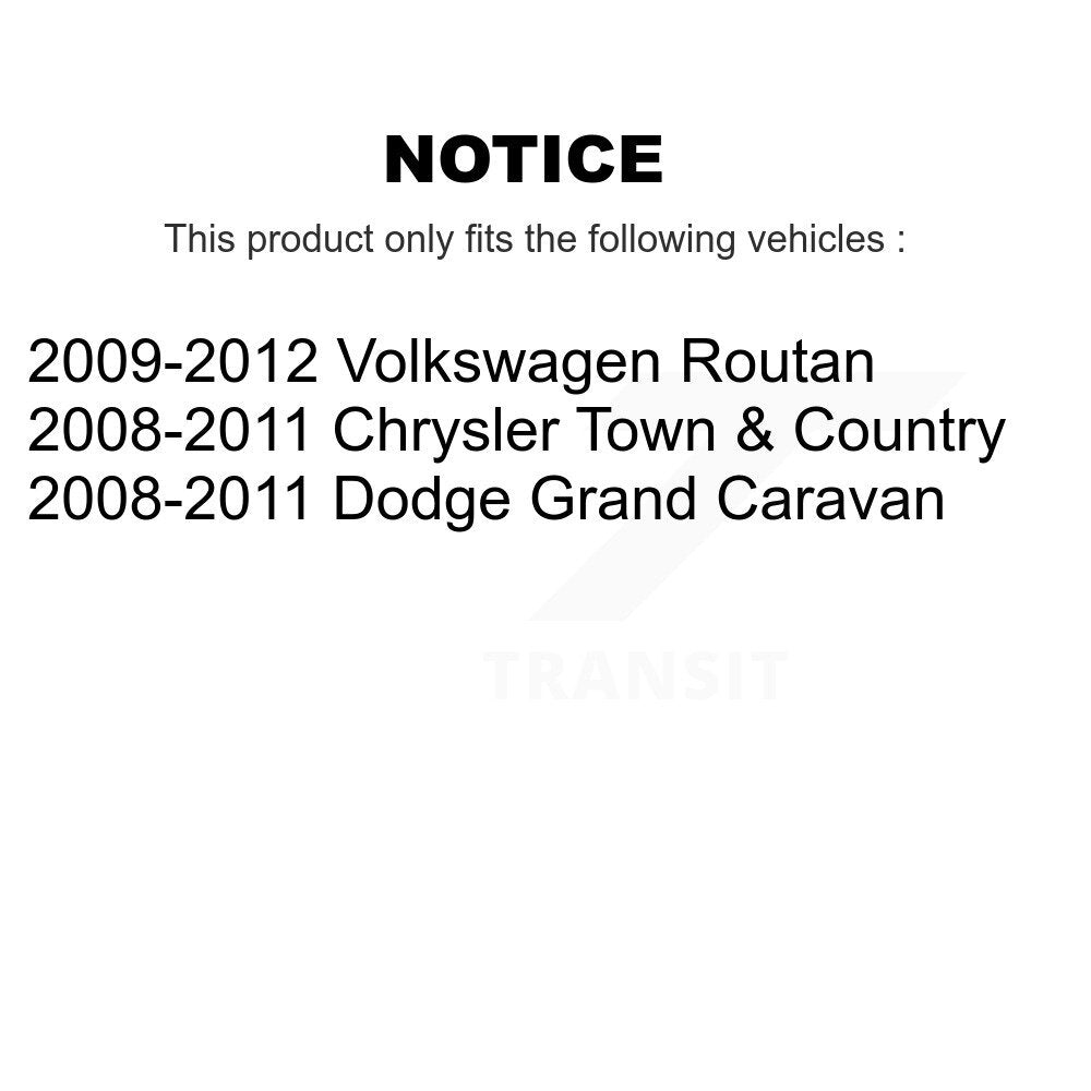 [Avant] Kit d'ensemble roulement de roue et moyeu pour Chrysler Town & Country Dodge Grand Caravan Volkswagen Routan K70-100327