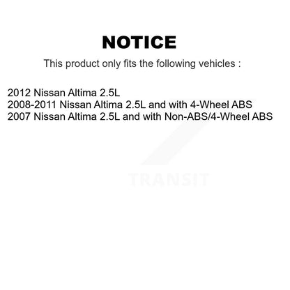 [Avant] Kit d'ensemble roulement de roue et moyeu pour Nissan Altima K70-100341