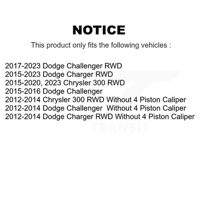 [Avant] Kit d'ensemble roulement de roue et moyeu pour Dodge Charger Challenger Chrysler 300 K70-100354