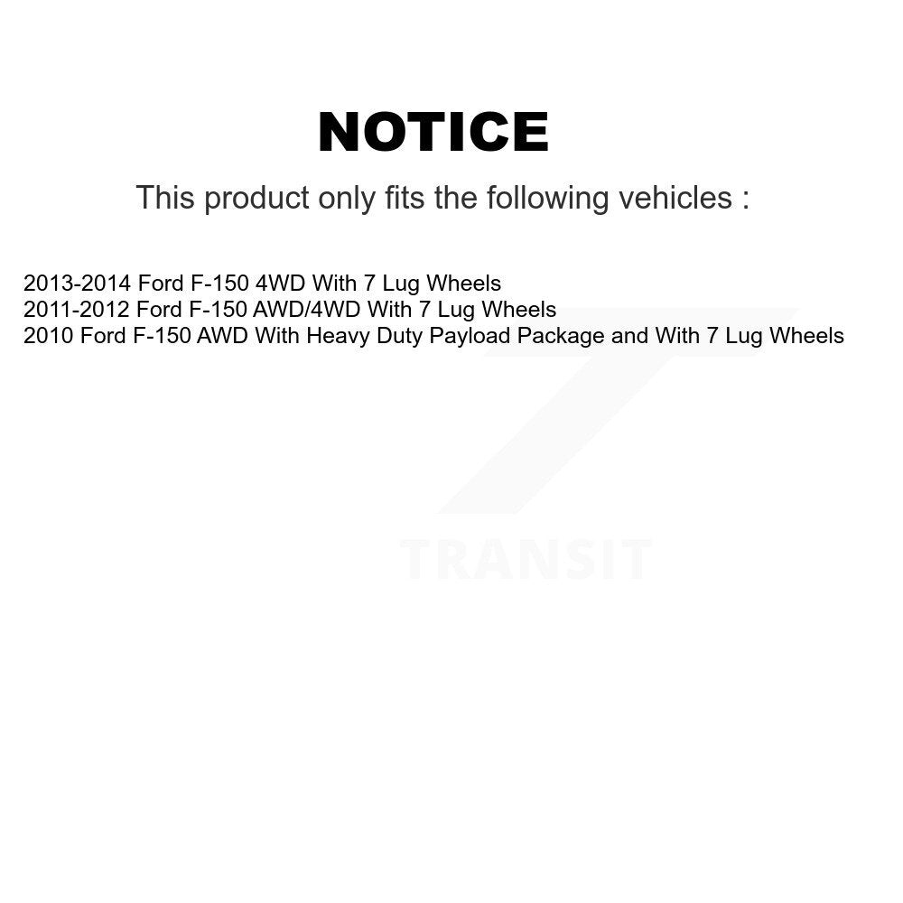 [Avant] Kit d'ensemble roulement de roue et moyeu pour Ford F-150 K70-100355