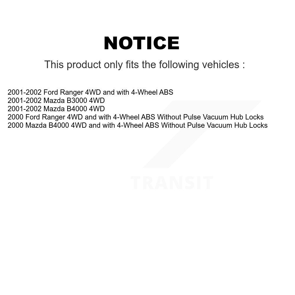 [Avant] Kit d'ensemble roulement de roue et moyeu pour Ford Ranger Mazda B3000 B4000 K70-100377