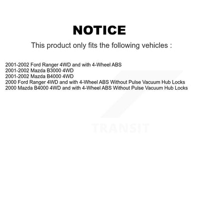 [Avant] Kit d'ensemble roulement de roue et moyeu pour Ford Ranger Mazda B3000 B4000 K70-100377