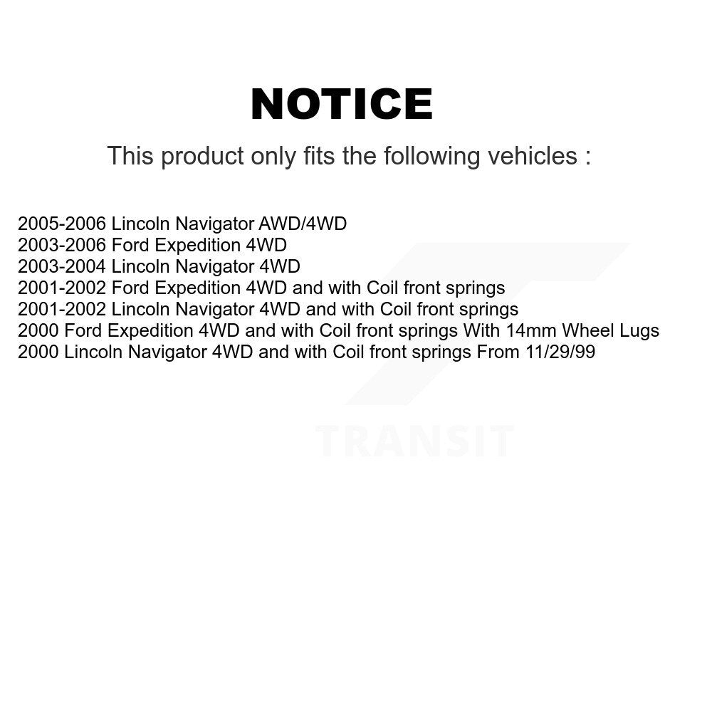 [Avant] Kit d'ensemble roulement de roue et moyeu pour Ford Expedition Lincoln Navigator K70-100394