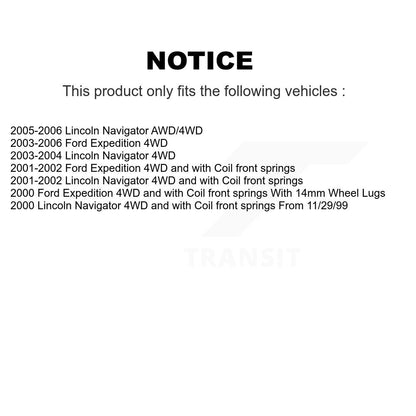 [Avant] Kit d'ensemble roulement de roue et moyeu pour Ford Expedition Lincoln Navigator K70-100394