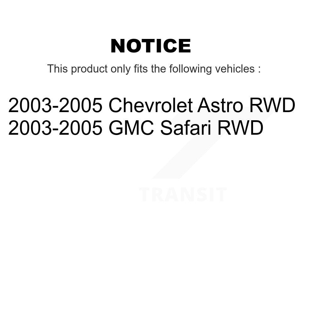 [Avant] Kit d'ensemble roulement de roue et moyeu pour 2003-2005 Chevrolet Astro GMC Safari RWD K70-100395