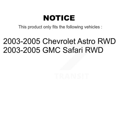 [Avant] Kit d'ensemble roulement de roue et moyeu pour 2003-2005 Chevrolet Astro GMC Safari RWD K70-100395