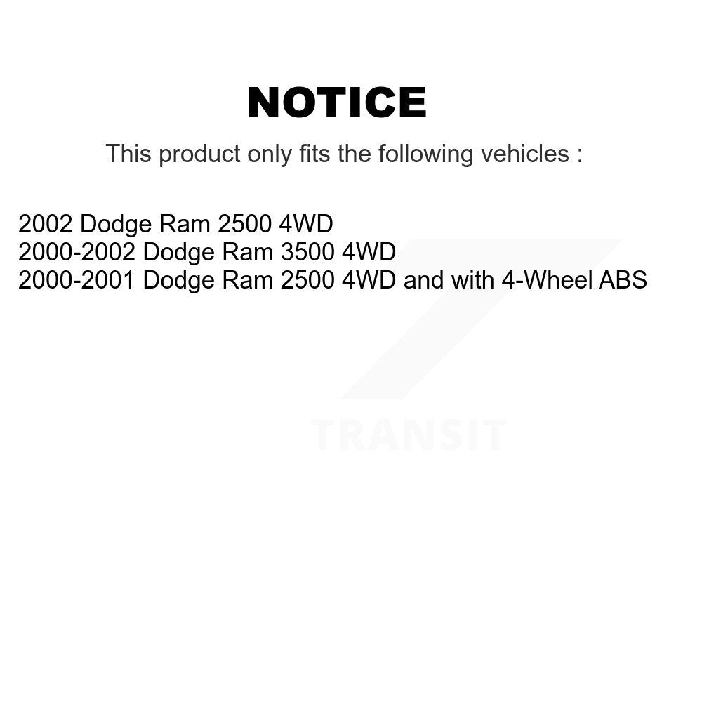 [Avant] Kit d'ensemble roulement de roue et moyeu pour Dodge Ram 2500 3500 K70-100407