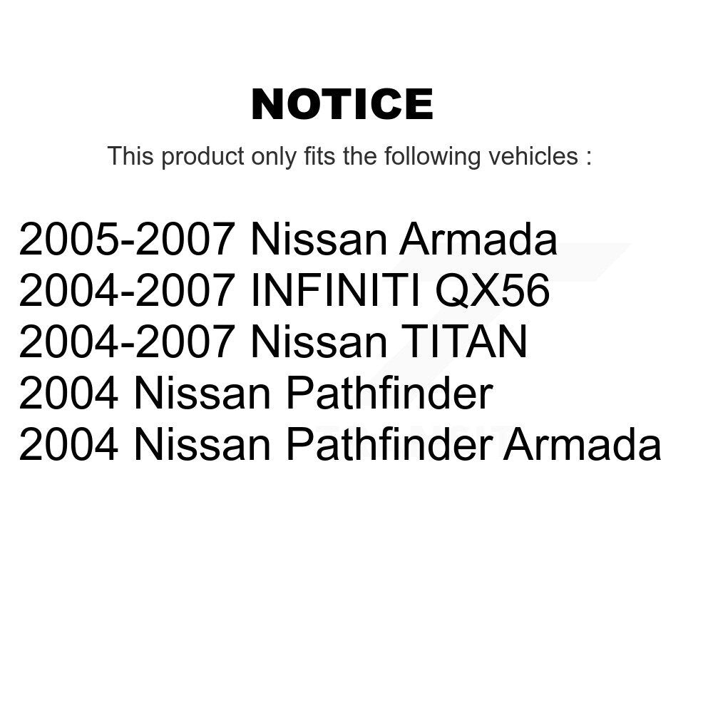 [Avant] Kit d'ensemble roulement de roue et moyeu pour Nissan Titan Armada INFINITI QX56 Pathfinder TITAN K70-100410