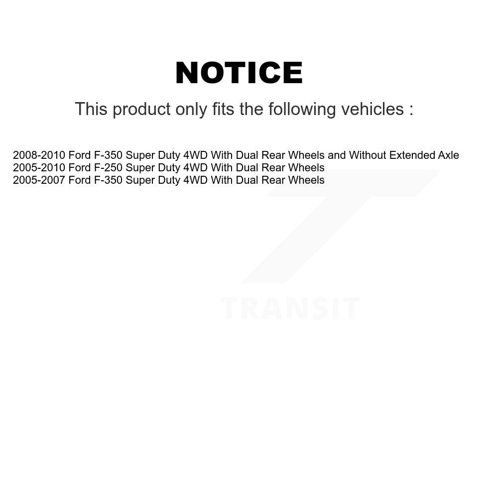 [Avant] Kit d'ensemble roulement de roue et moyeu pour Ford F-250 Super Duty F-350 4WD K70-100418