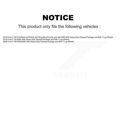 [Avant] Kit d'ensemble roulement de roue et moyeu pour Ford F-150 avec Heavy Duty Payload Package 7 Lug Wheels K70-100437