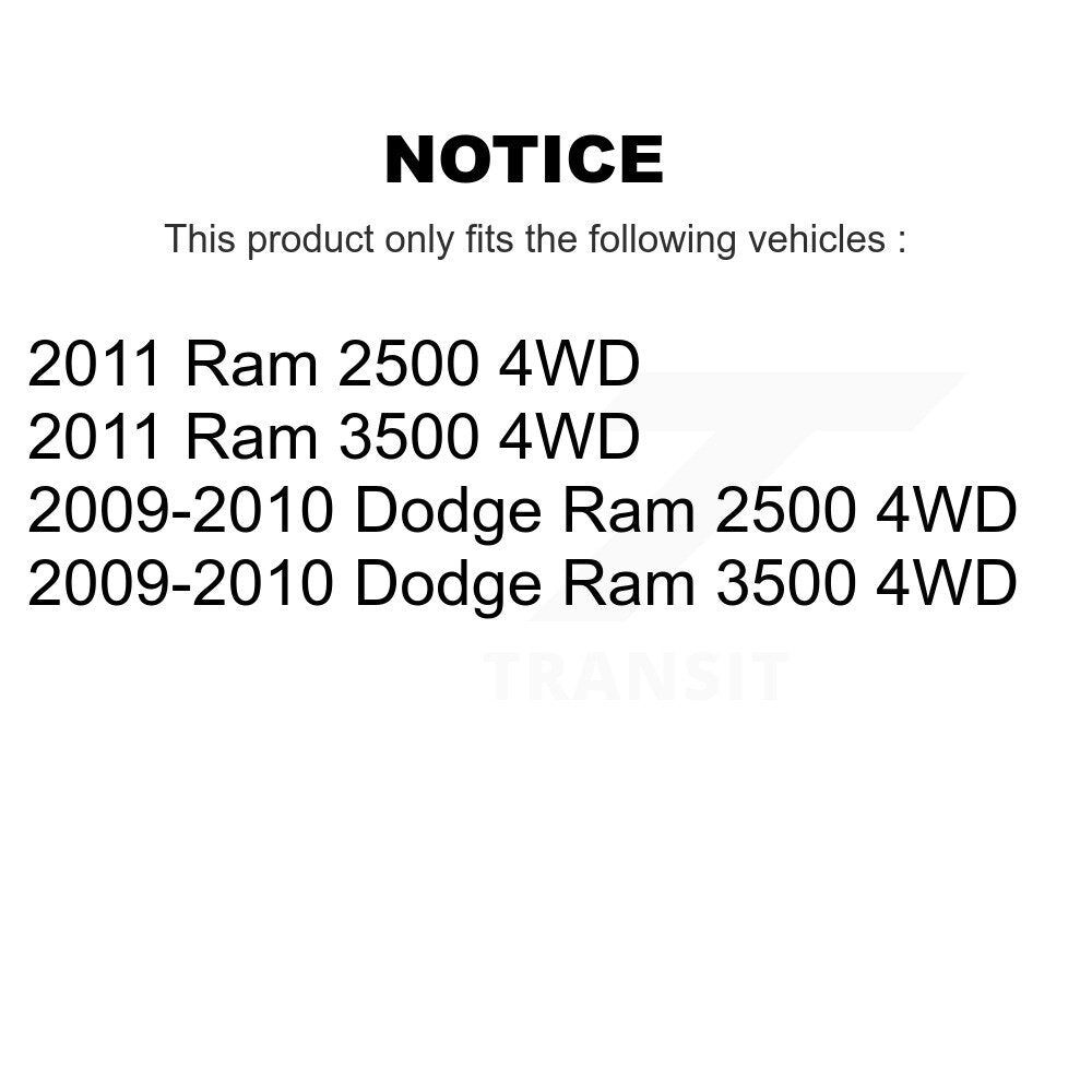 [Avant] Kit d'ensemble roulement de roue et moyeu pour Dodge Ram 2500 3500 4WD K70-100441