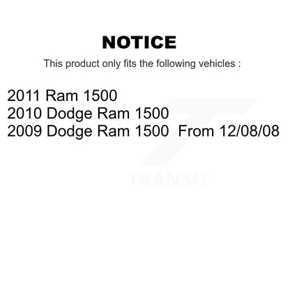 [Avant] Kit d'ensemble roulement de roue et moyeu pour Dodge Ram 1500 K70-100444