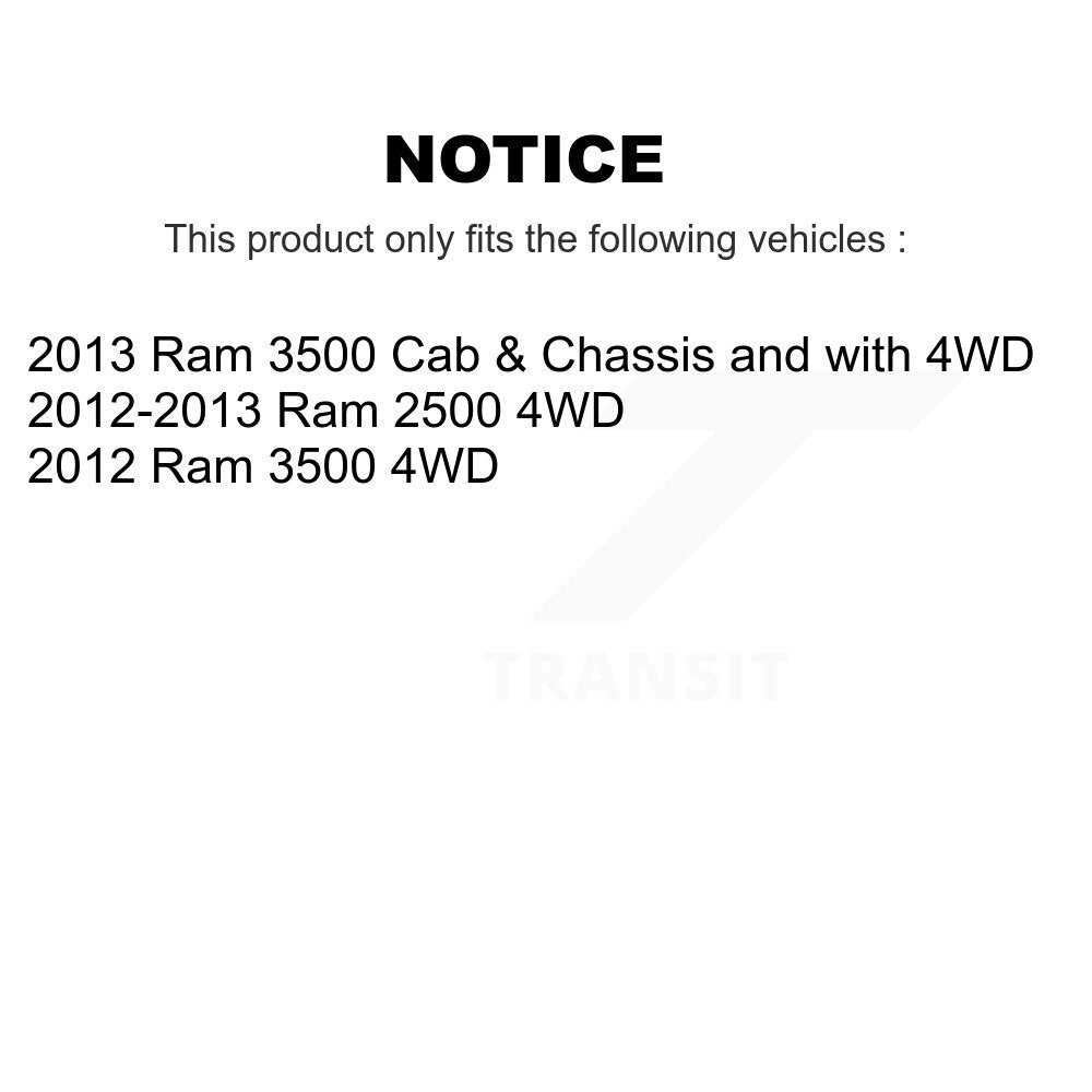 [Avant] Kit d'ensemble roulement de roue et moyeu pour Ram 2500 3500 K70-100451