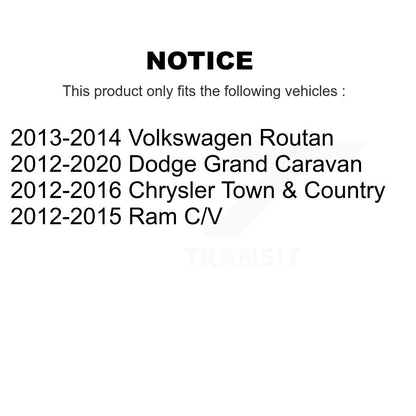 [Avant] Kit d'ensemble roulement de roue et moyeu pour Dodge Grand Caravan Chrysler Town & Country Ram C/V Volkswagen Routan K70-100452