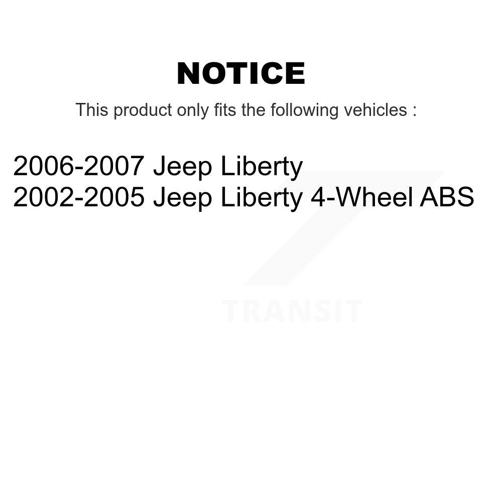 [Avant] Kit d'ensemble roulement de roue et moyeu pour Jeep Liberty K70-100466