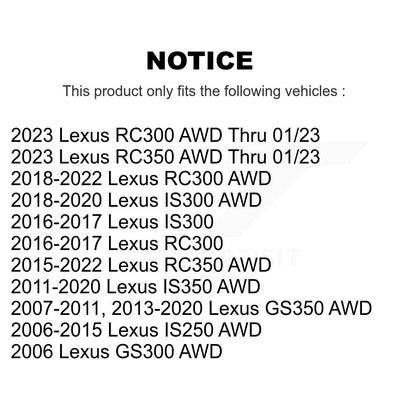[Avant] Kit d'ensemble roulement de roue et moyeu pour Lexus IS250 GS350 IS300 IS350 GS300 RC350 RC300 K70-100469