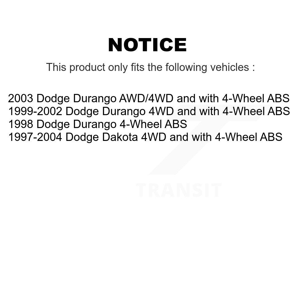 [Avant] Kit d'ensemble roulement de roue et moyeu pour Dodge Dakota Durango K70-100470
