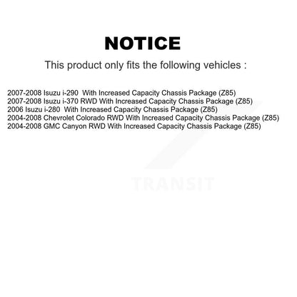 [Avant] Kit d'ensemble roulement de roue et moyeu pour Chevrolet Colorado GMC Canyon Isuzu i-290 i-280 i-370 K70-100473