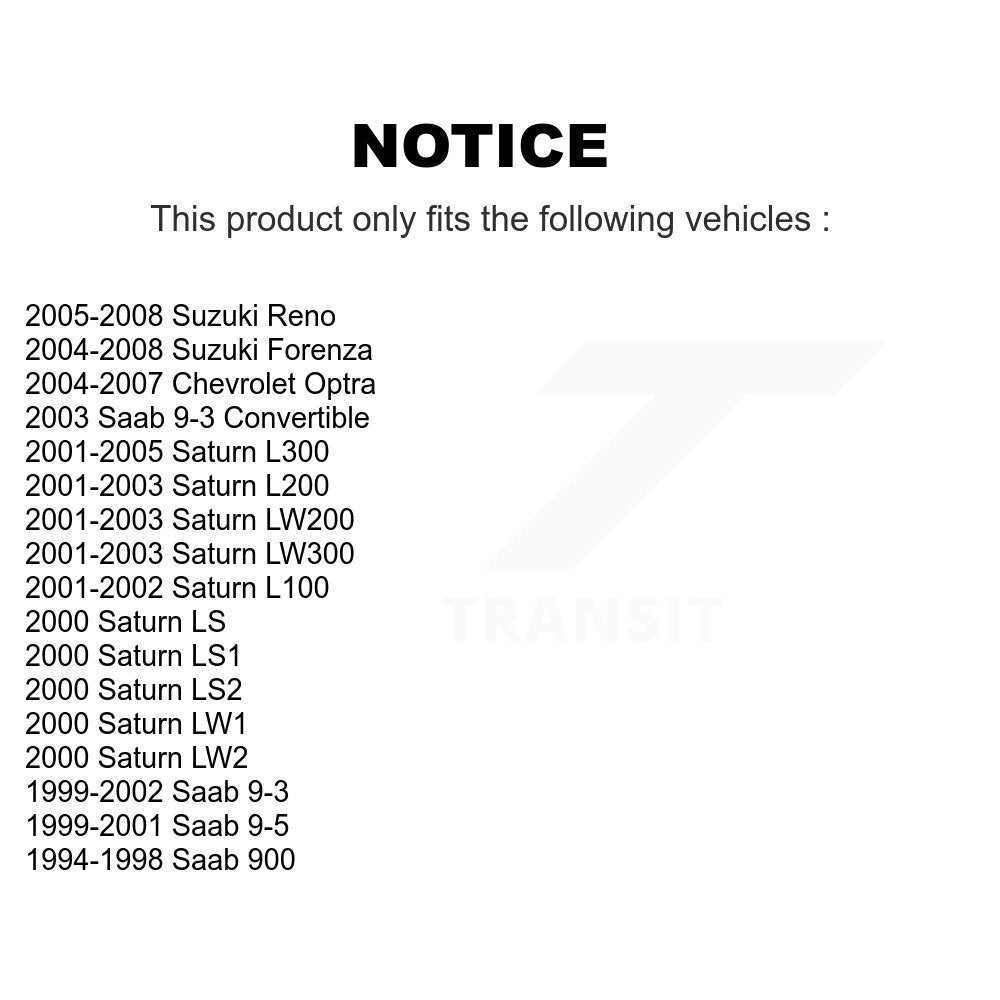 [Avant] Kit de Roulement de roue pour Saturn Saab Suzuki L200 Forenza 9-3 L300 9-5 900 Reno LS1 L100 LW200 LS2 LW300 LW2 LW1 LS Chevrolet Optra K70-100500
