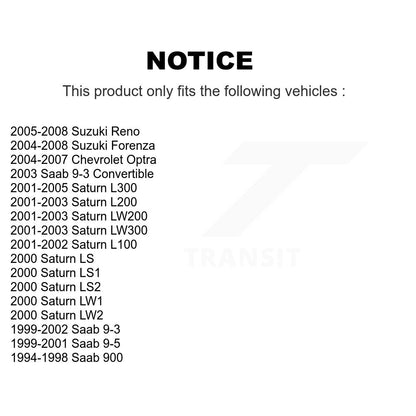 [Avant] Kit de Roulement de roue pour Saturn Saab Suzuki L200 Forenza 9-3 L300 9-5 900 Reno LS1 L100 LW200 LS2 LW300 LW2 LW1 LS Chevrolet Optra K70-100500
