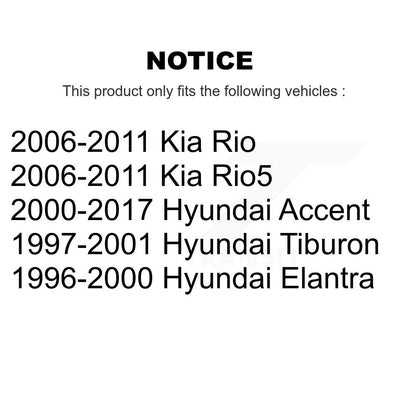 [Avant] Kit de Roulement de roue pour Hyundai Accent Kia Rio Rio5 Elantra Tiburon K70-100501
