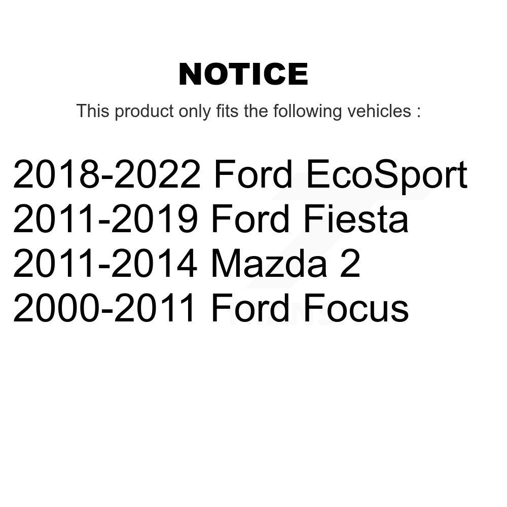 [Avant] Kit de Roulement de roue pour Ford Focus Fiesta EcoSport Mazda 2 K70-100502