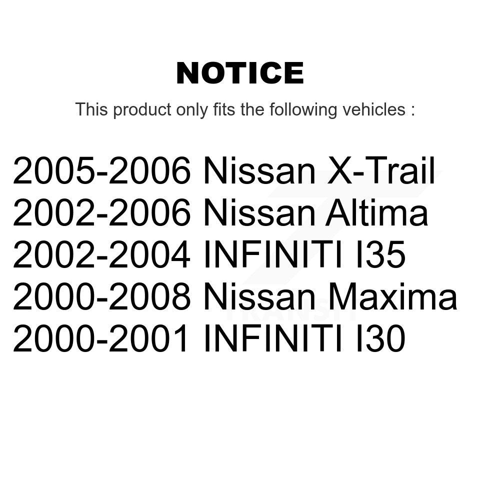 [Avant] Kit de Roulement de roue pour Nissan Altima Maxima Infiniti I35 I30 INFINITI X-Trail K70-100505