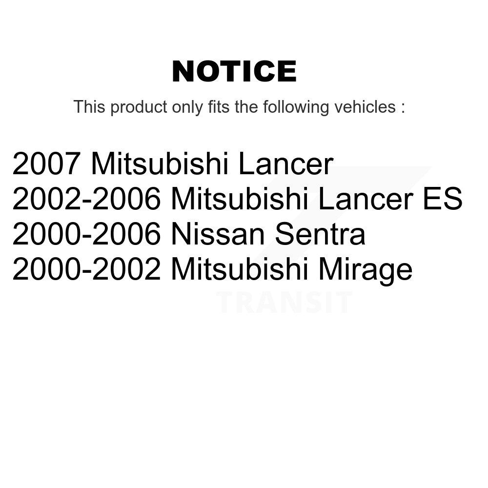 [Avant] Kit de Roulement de roue pour Nissan Sentra Mitsubishi Lancer Mirage K70-100506