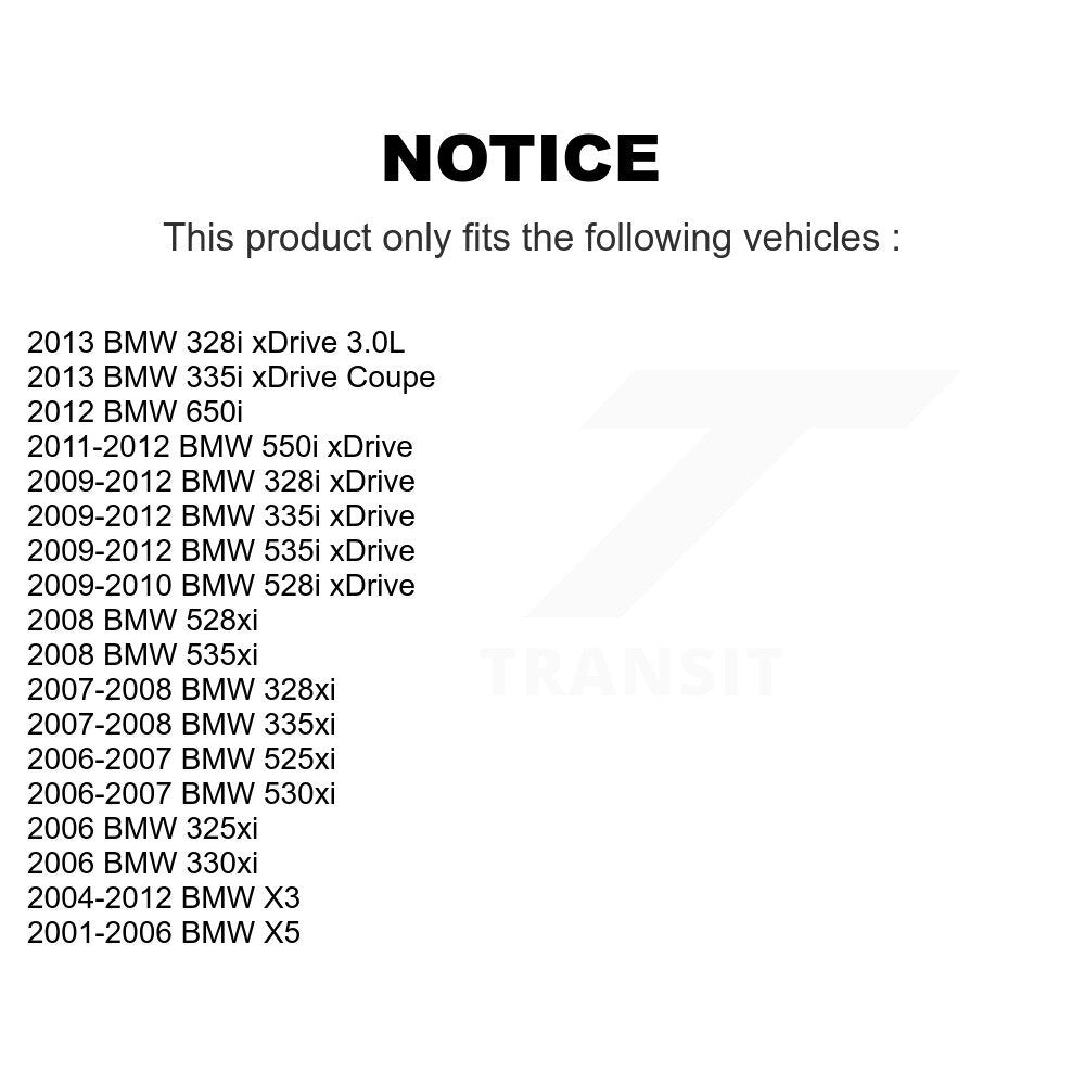 [Avant] Kit de Roulement de roue pour BMW X3 X5 328i xDrive 328xi 535i 335i 530xi 325xi 535xi 528i 335xi 528xi 330xi 525xi 550i 650i K70-100519