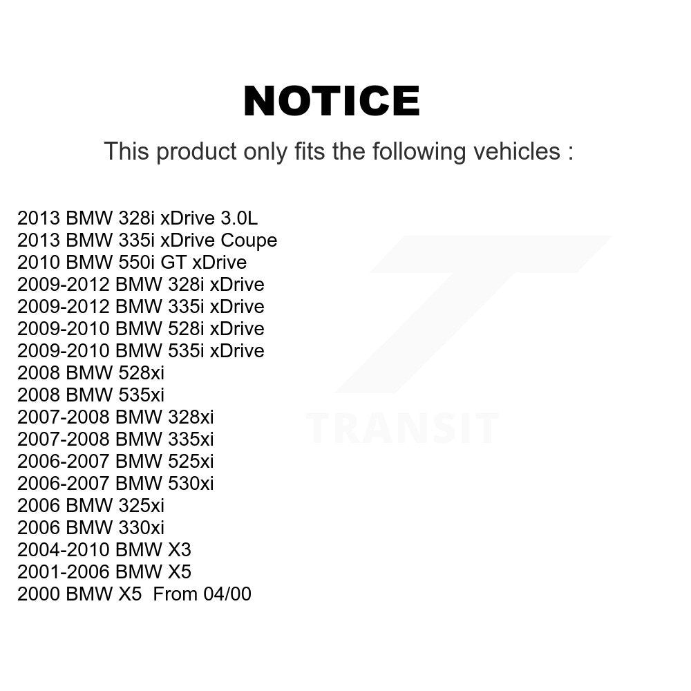 [Avant] Kit de Roulement de roue pour BMW X3 X5 328i xDrive 328xi 535i 335i 530xi 325xi 535xi 528i 335xi 528xi 330xi 525xi 550i 650i K70-100519