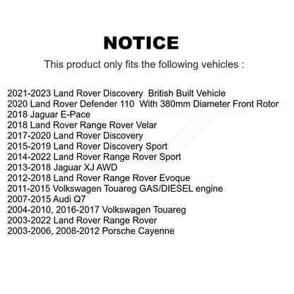 [Avant] Kit de Roulement de roue pour Land Rover Range Audi Q7 Sport Volkswagen Touareg Evoque Porsche Cayenne Discovery Jaguar XJ Velar E-Pace K70-100520