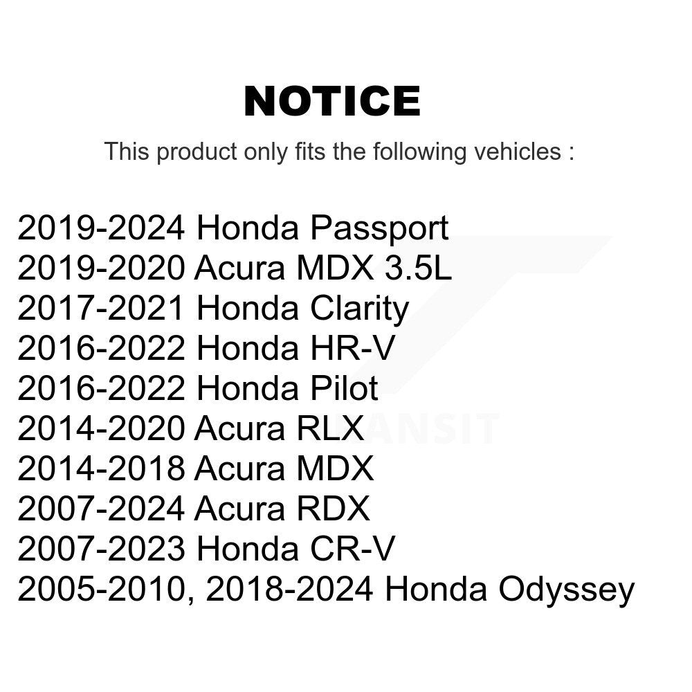 [Avant] Kit de Roulement de roue pour Honda CR-V Odyssey Acura MDX RDX Clarity RLX K70-100524