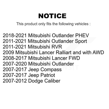 [Avant] Kit de Roulement de roue pour Jeep Compass Patriot Mitsubishi Dodge Caliber Outlander Sport Lancer RVR K70-100528