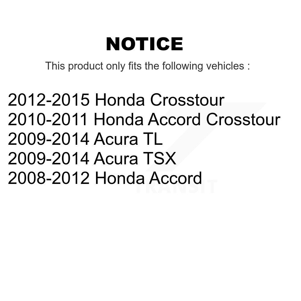 [Avant] Kit de Roulement de roue pour Honda Accord Acura TL TSX Crosstour K70-100533