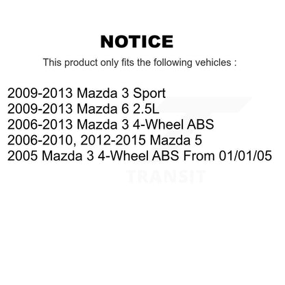 [Avant] Kit de Roulement de roue pour Mazda 3 6 5 Sport K70-100534