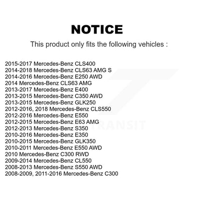 [Avant] Kit de Roulement de roue pour Mercedes-Benz C300 E350 GLK350 S550 E550 CLS550 E400 GLK250 C350 CLS400 E250 CL550 CLS63 AMG S S350 E63 K70-100543