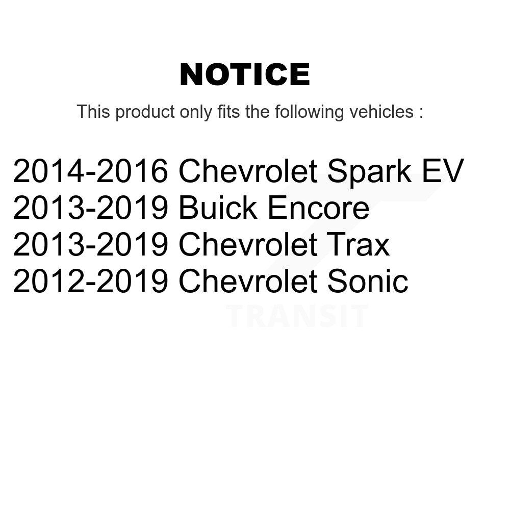 [Avant] Kit de Roulement de roue pour Chevrolet Buick Encore Sonic Trax Spark EV K70-100548