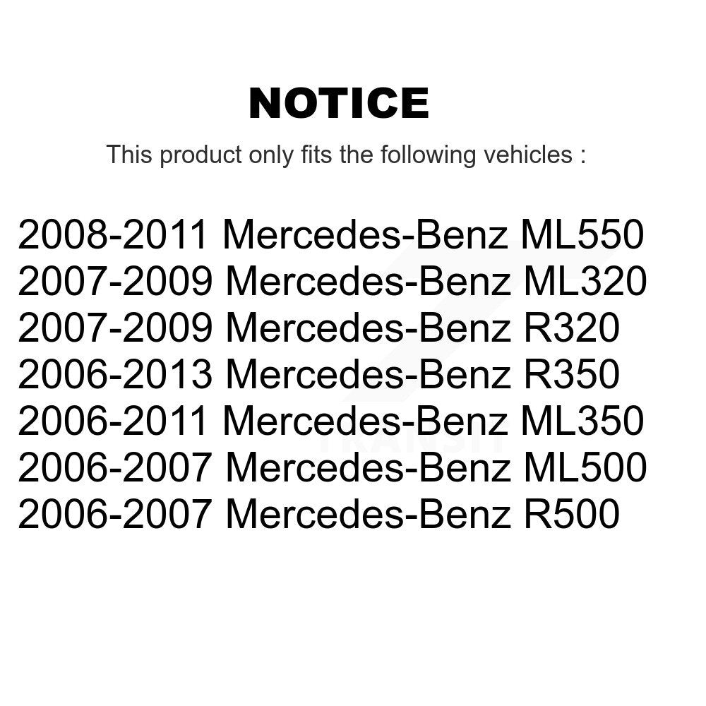 [Avant] Kit de Roulement de roue pour Mercedes-Benz ML350 R350 ML500 ML320 ML550 R500 R320 K70-100549