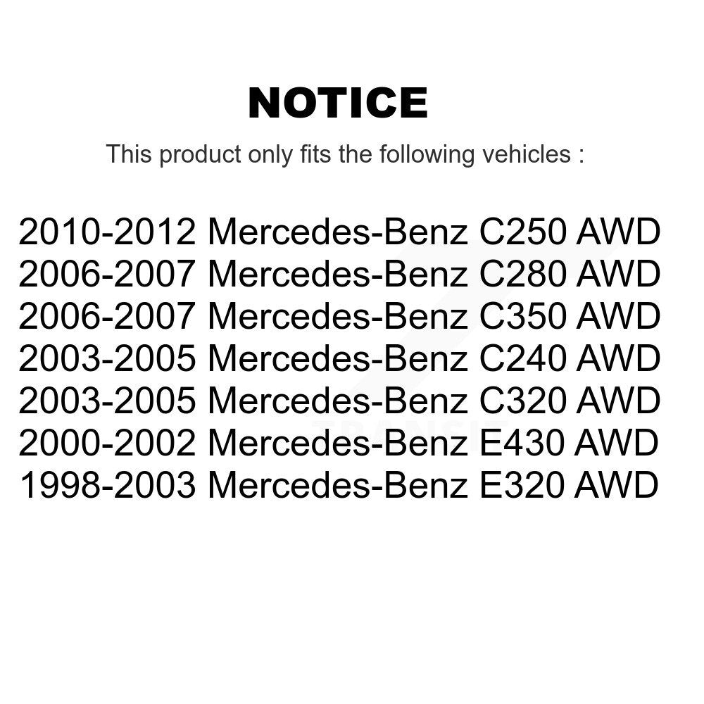 [Avant] Kit de Roulement de roue pour Mercedes-Benz E320 C300 C240 C280 C320 E430 C350 C250 K70-100552